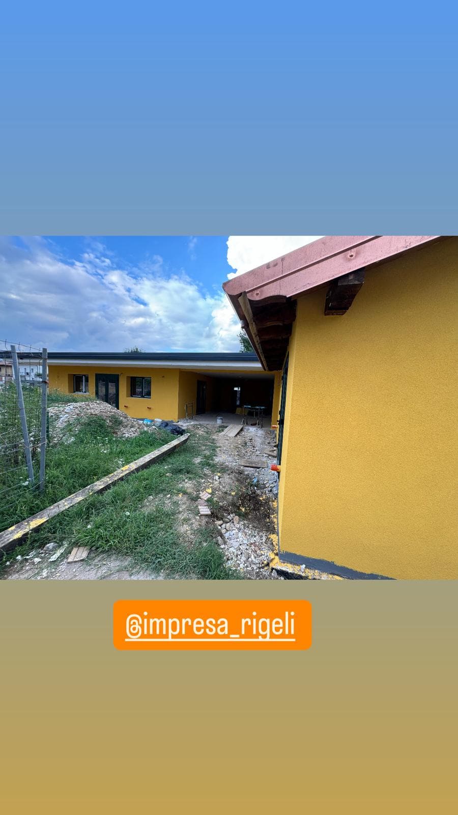 Copertura e rifinitura villa